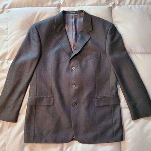 Black or Dark Gray Stafford Executive Dress Jacket Blazer Sport Chest Coat 46 In